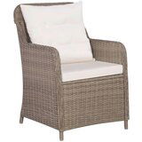 Poli 3057801 9 Piece Outdoor Dining Set with Cushions Poly Rattan Brown (4x44148+310143) | shoptok.hr