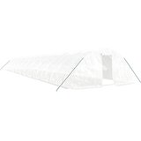  Staklenik s čeličnim okvirom bijeli 120 m² 24 x 5 x 2,3 m | shoptok.hr
