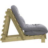  Futon na razvlačenje s madracem 60 x 206 x 11 cm od borovine | shoptok.hr