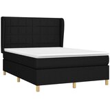  s oprugama i madracem crni 140 x 190 cm od tkanine | shoptok.hr