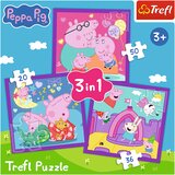 Slagalica 3 u 1 - Navike Praščića Pepa Trefl 34893 | shoptok.hr