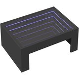  Stolić za kavu s beskonačnim LED svjetlima crni 70x50x30 cm | shoptok.hr
