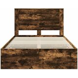  Krevetna konstrukcija s ladicama Dimljeni hrast 120 x 200 cm | shoptok.hr