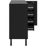 Livetastic KOMODA, črna, hrast artisan | Shoptok.si