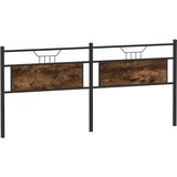  Posteljno vzglavje dimljeni hrast 193 cm inž. les in jeklo, (21829037) | Shoptok.si