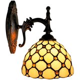 Brilagi Tiffany vitražna zidna lampa IVORY SMOOTH 1xE14/40W/230V u