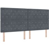 Box Spring Krevet s Madracem Tamno Siva 200x200 cm Baršun | shoptok.hr