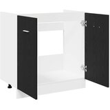 Ormarić za sudoper, crni hrast, 80x46x81,5 cm, inženjerski drvo | Eponuda.com