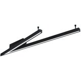 CINQUE Crna LED stropna svjetiljka s metalnim sjenilom 35x127.5 cm Cicanto – Cijene