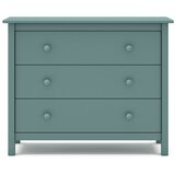 Marckeric Modrozelena nizka otroška komoda iz masivnega bora 100x80 cm Max – Marckeric | Shoptok.si