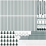  Nosilci za ograje Set 52 Zeleni Beton 3.2 x 3.2 x 78.5 cm | Shoptok.si