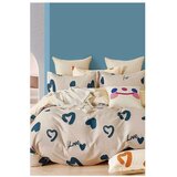 Mila Home Bež posteljina za bračni krevet/za produženi krevet od renforce pamuka s uključenom plahtom/4-dijelna 200x220 cm Amore – Cijene