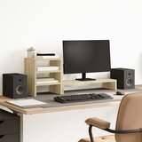 vidaXL Stalak za monitor sa stolnim organizatorom boja hrasta drveni | shoptok.hr