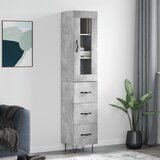  Visoka komoda siva betona 34,5x34x180 cm od konstruiranog drva | shoptok.hr