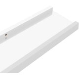  Zidne police 4 kom visoki sjaj bijele 100 x 9 x 3 cm | shoptok.hr