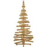 vidaXL Božična drevesa z stojalom Rjava 180 cm Trdna borovina | Shoptok.si