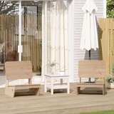 vidaXL Vrtni stoli 2 kosa 60x64x70,5 cm masivni les borovega lesa | Shoptok.si
