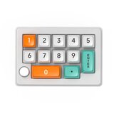 INF Brezžična RGB igralna mehanska mini tipkovnica XSX-W908 z 12 tipkami White, (5000071911) Cene