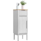  Kupaonski ormar FLORO Bijelo 35 x 30 x 90 cm Čvrsto borovo drvo | shoptok.hr