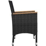  7-dijelni vrtni blagovaonski set crni | shoptok.hr