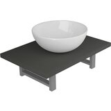 Furnova Dvodelni komplet kopalniškega pohištva iz keramike siv, (21945484) | Shoptok.si