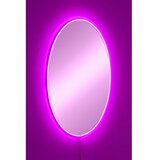 Hanah home ogledalo sa led osvetljenjem elliptical single 30x40 cm pink Cene