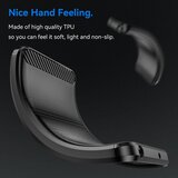 Techsuit Carbon Silicone maska za Motorola Moto E13 – črna | Shoptok.si