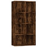 Maison Chic Knjižna omara - Knjižni regal dimljen hrast 66x30x130 cm inženirski les, (21725582) Cene