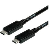 Roline USB kabel USB 3.2 gen. 2 (USB 3.1 gen. 2) USB-C® vtič 2.00 m črna 11029055, (20630874) | Shoptok.si