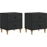  Noćni ormar 2 pcs Crna 43 x 34,5 x 48 cm Konstruirano drvo | shoptok.hr