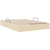  Otomanski krevet s pohranom Krema 140 x 200 cm tkanina | shoptok.hr
