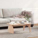vidaXL Klubska miza Naravni 80 x 50 x 31 cm Masivno borovo les | Shoptok.si