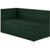 Ghado Tamno zeleni kutni dječji krevet s prostorom za odlaganje s madracem 90x200 cm Flexi - | shoptok.hr