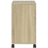  Bočni stolić s kotačima boja hrasta sonome 50x30x55 cm drveni | shoptok.hr