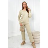 Kesi Set of sweaters Sweatshirt + Pants dark beige Cene