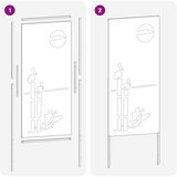  Privatnost u vrtu Rezbarija Srebrno 50 x 140 cm Pocinčani čelik | shoptok.hr