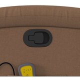 vidaXL Masažni naslonjač od tkanine smeđi | shoptok.hr