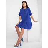 Fashion Hunters Sindy SUBLEVEL cobalt blue viscose ruffle dress Cijene
