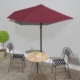 Balkonski suncobran bordo 270 x 144 x 222 cm polukružni | Shoptok.si