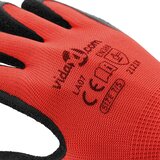 Rukavice za rad 24 pcs Crvena i Crna 7 / S Lateks premaz | shoptok.hr