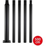  Brilagi - Metalna šipka za stub spoljašnje rasvete, 5 m, prečnik 58 mm, crna | Eponuda.com