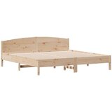  Okvir kreveta s uzglavljem 200 x 200 cm od masivne borovine | shoptok.hr