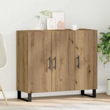 Kreveta Umjetnički hrast 90 x 34 x 80 cm Konstruirano drvo | shoptok.hr