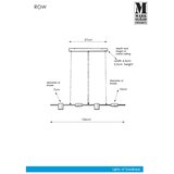 Markslöjd 107746 - Luster na sajli ROW 4xG9/7W/230V | Eponuda.com