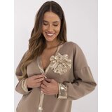 Italy Moda Sweatshirt-MI-BL-61789.24-dark beige | shoptok.hr