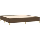  Krevet s oprugama i madracem tamnosmeđi 200x200 cm od tkanine | shoptok.hr