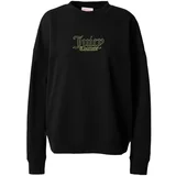 Juicy Couture Sport Sportska sweater majica 'VALENTINA' svijetlozelena / crna