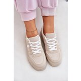 EVENTO Boto Low Women's Platform Sneakers Beige Telmira | Shoptok.si