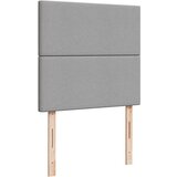 vidaXL Box spring postelja z vzmetnico svetlo siva 80x200 cm blago | Shoptok.si