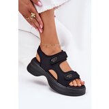 EVENTO Women's Sandals With Golden Details Black Luvira | Shoptok.si